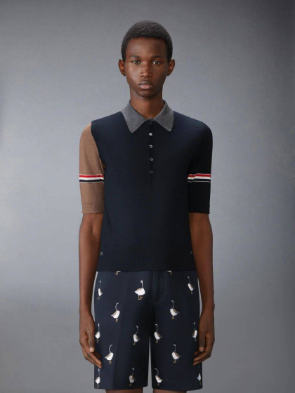 THOM BROWNE ÁO POLO