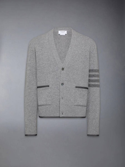 THOM BROWNE ÁO LEN CARDIGAN