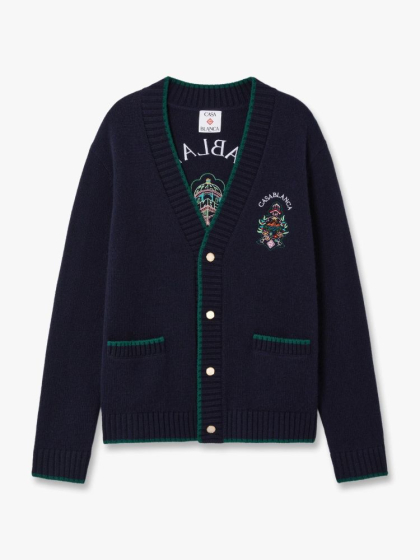 CASABLANCA ÁO LEN CARDIGAN